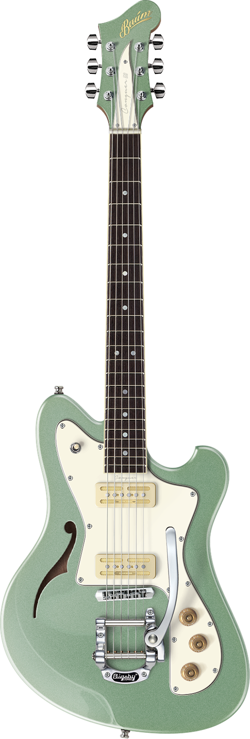 Conquer 59 with Tremolo Silver Jade | Baum Guitars | 取扱い