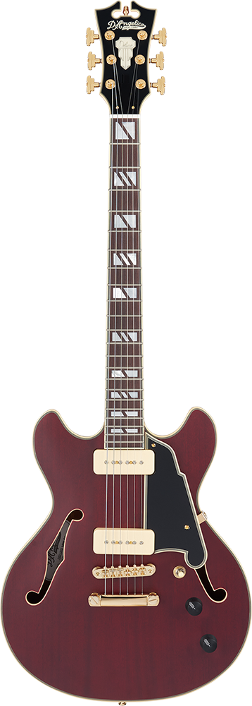 写真：Deluxe Mini DC P-90 Satin Trans Wine