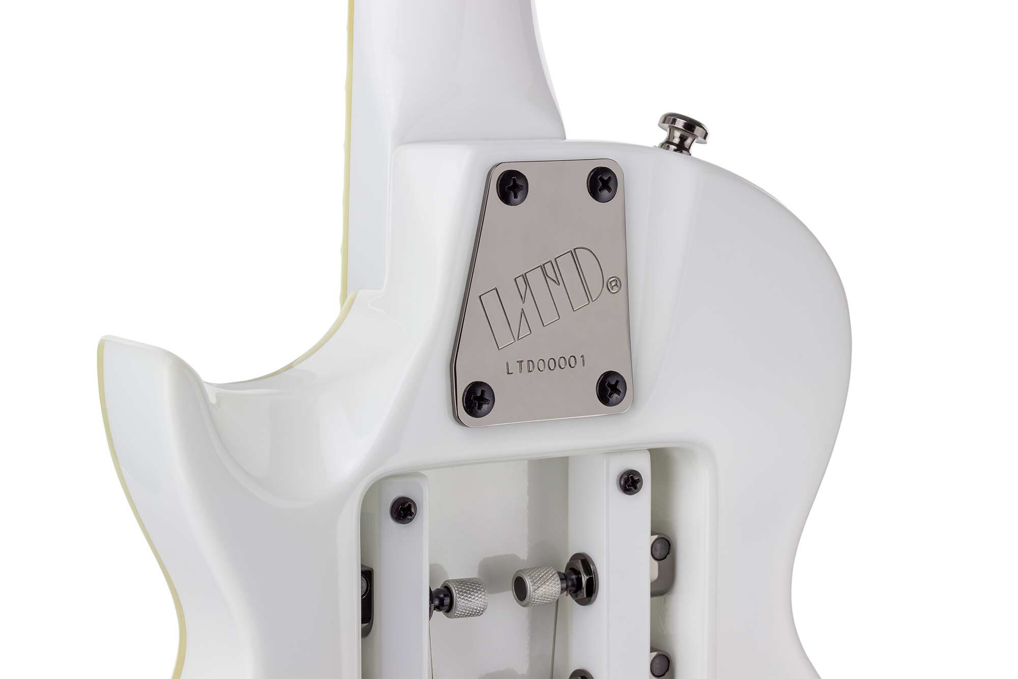 LTD EC-1 Snow White Gloss neckplate