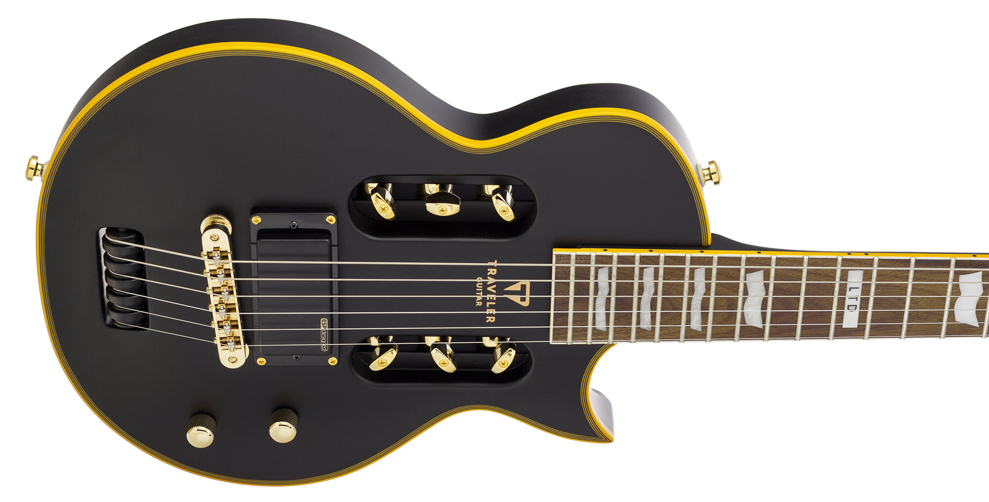 LTD EC-1 Vintage Black Matte frontdetail