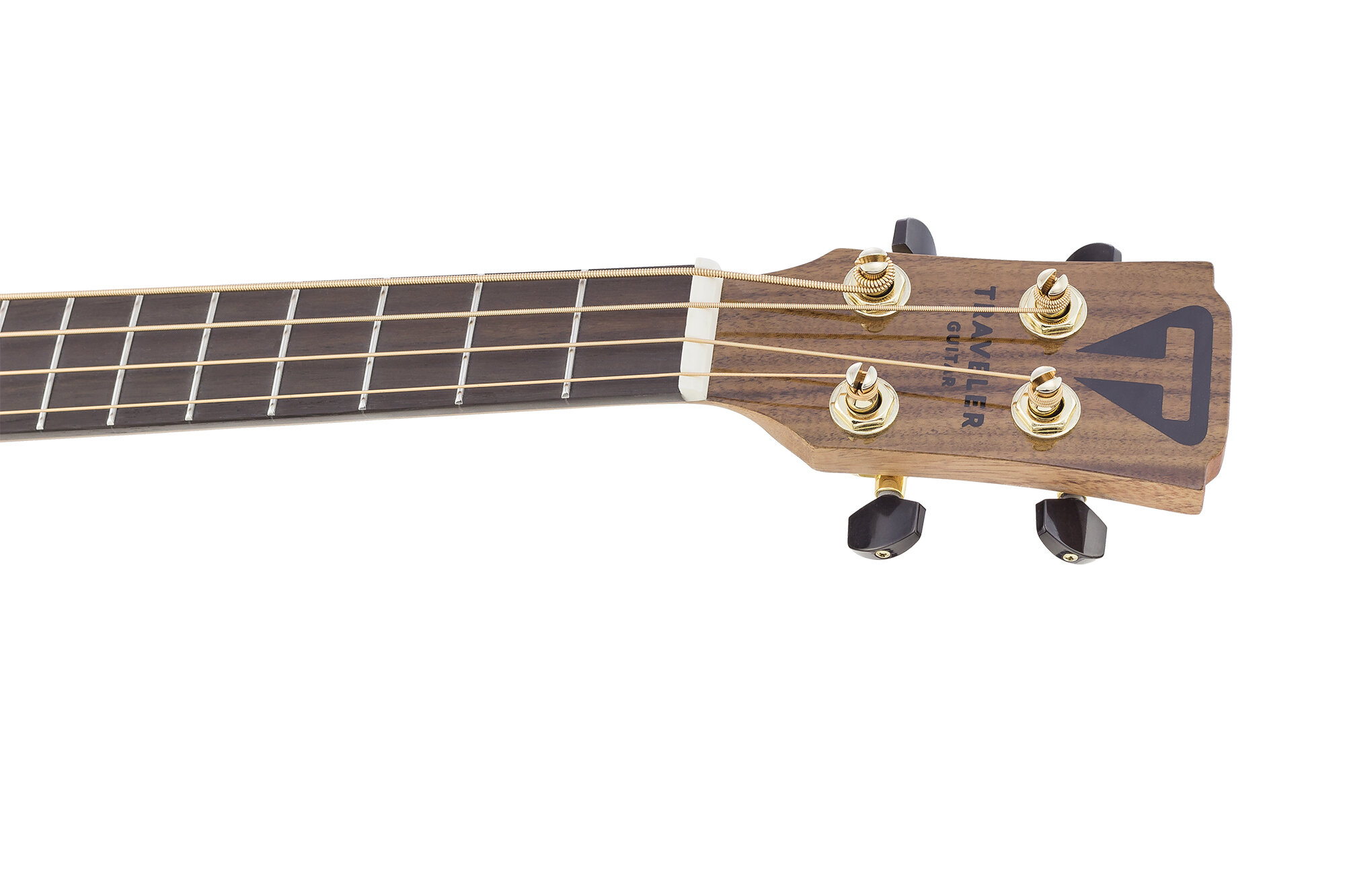 Redlands Concert Bass Koa front neck