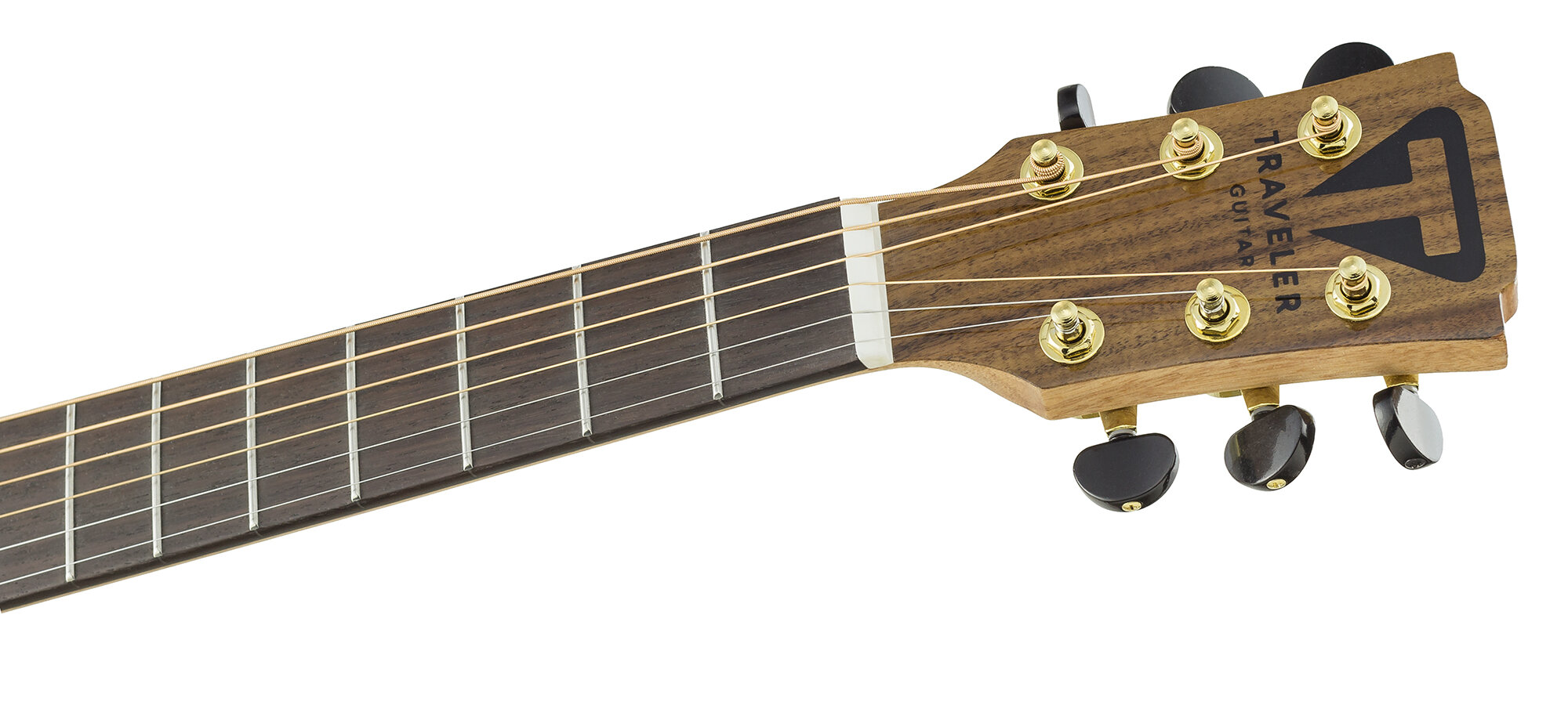 Redlands Concert Koa front neck