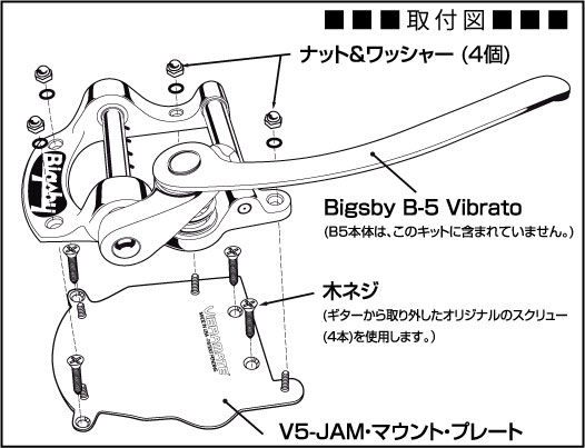 V5-JAM Mounting Kit G | VIBRAMATE | 取扱いブランド | 株式会社 神田 